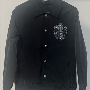 Chrome Jacket with Embroidered Crest